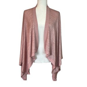 Banana Republic Factory Soft Pink Wrap Style Shawl Sleeveless Jersey Knit OS